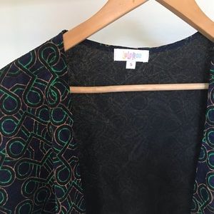 Long-Sleeve Patterned Duster